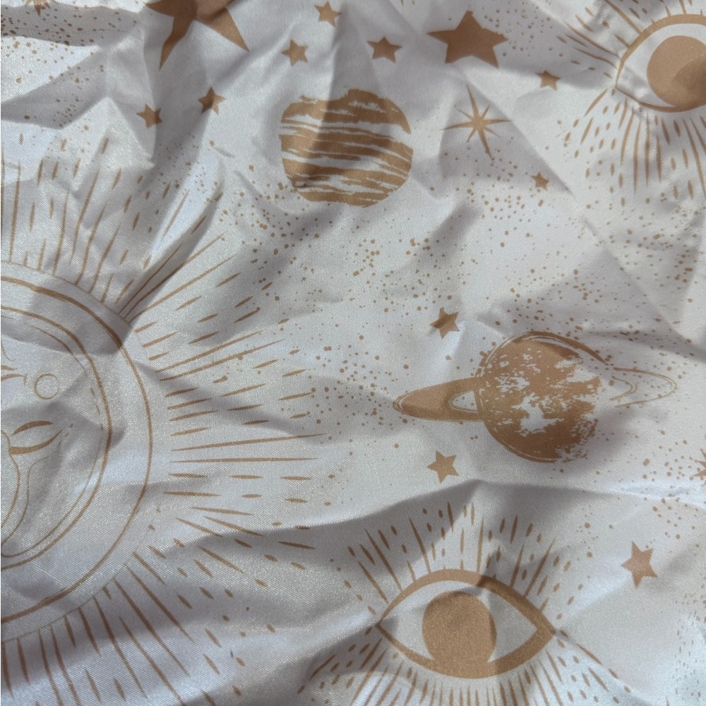 Stellar Visions Pillowcase - White and Tan Set of 2